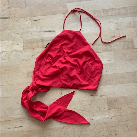 Lulu's Tops - Halter red